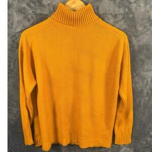 VTG 60s Glenbrooke MOD Turtleneck Sweater Men’s Size 42 Mustard Yellow USA!